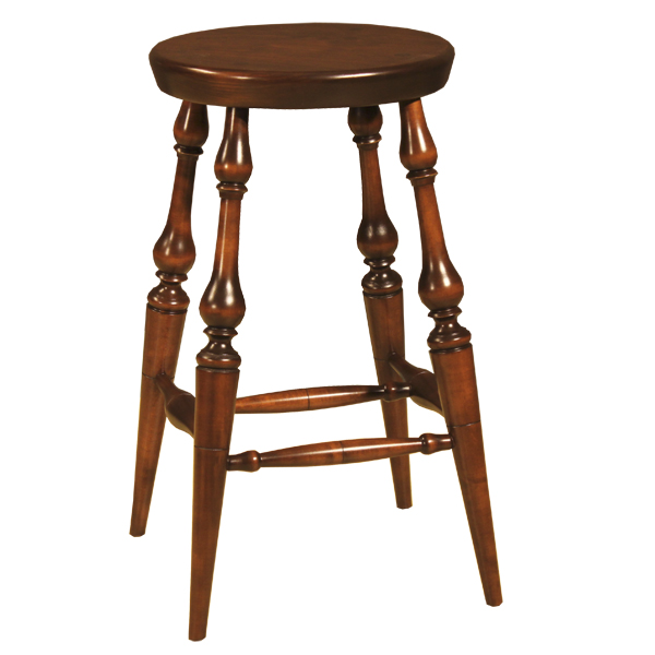 round bar stool w/ vase leg