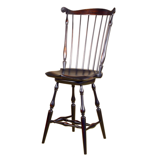 fanback tavern chair w/swivel